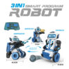 佰佳达 产品图 黄 英文 2.4G 3-In-1Rc Intelligent Assembly Programming Machine Programable Toy Educational Stem Program Robot Toys for Kids