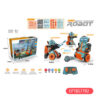 佰佳达 产品图 黄 英文 2.4G 3-In-1Rc Intelligent Assembly Programming Machine Programable Toy Educational Stem Program Robot Toys for Kids