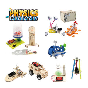 WK1101科学特工队 英文版 3In1 Physical Science Experiment Physics Diy Kit Stem Kids Gift School Educational Assembly Wooden Puzzle Toy Set for Teach