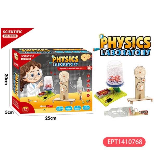 WK1101科学特工队 英文版 3In1 Physical Science Experiment Physics Diy Kit Stem Kids Gift School Educational Assembly Wooden Puzzle Toy Set for Teach