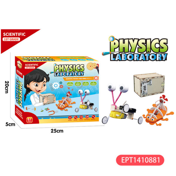 WK1101科学特工队 英文版 3In1 Physical Science Experiment Physics Diy Kit Stem Kids Gift School Educational Assembly Wooden Puzzle Toy Set for Teach
