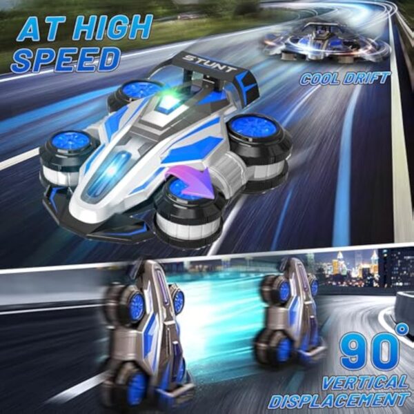 17447706826986-600x600-1.jpg 2.4GHz 4WD Remote Control Car 360 Degree Spin RC Car 2 in 1 Anti-Gravity RC Racer Wheelie Drift Stunt Car