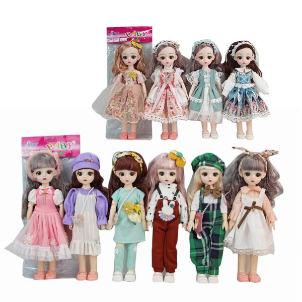 17447740938851-600x600-1.jpg 12 Inches Solid 13 Joints 3D Fashion Series Doll Girls Play Toy