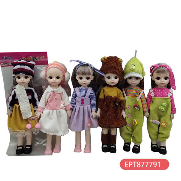 17447740944854.jpg 12 Inches Solid 13 Joints 3D Fashion Series Doll Girls Play Toy