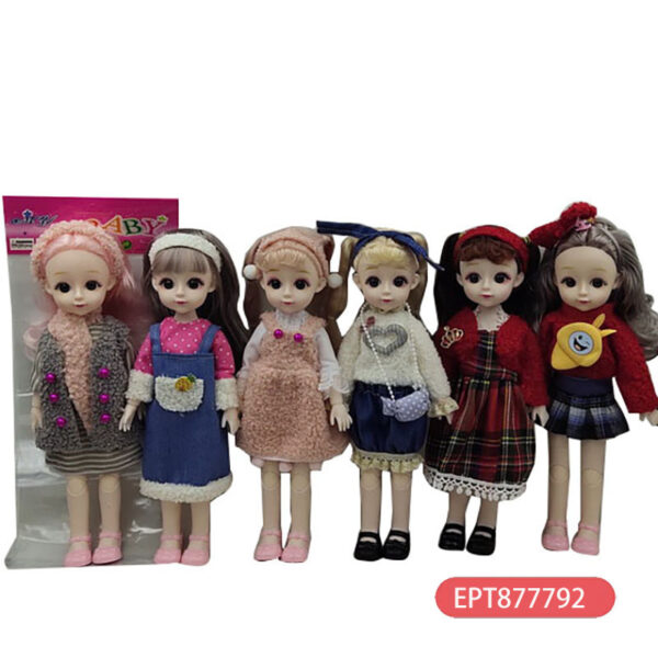17447740947315-600x600-1.jpg 12 Inches Solid 13 Joints 3D Fashion Series Doll Girls Play Toy