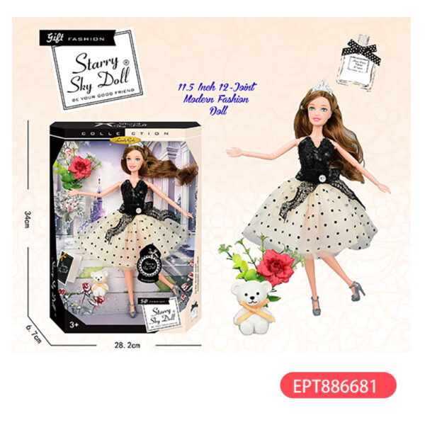 17447741054834-600x600-1.jpg 11.5 Inch Solid Body 12 Joint Diamond Fashion Doll Girl Toy