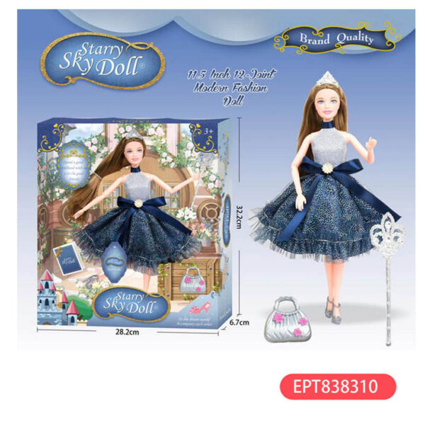 17447741146195.jpg 11.5 Inch Solid Morandi Sky Color Girl Princess Doll Toy