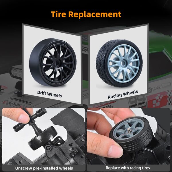 Version 1.0.0 Mini Vehicle Toy Model Electric 18KM/H 1/16 Scale 2.4Ghz Remote Control Racing Car