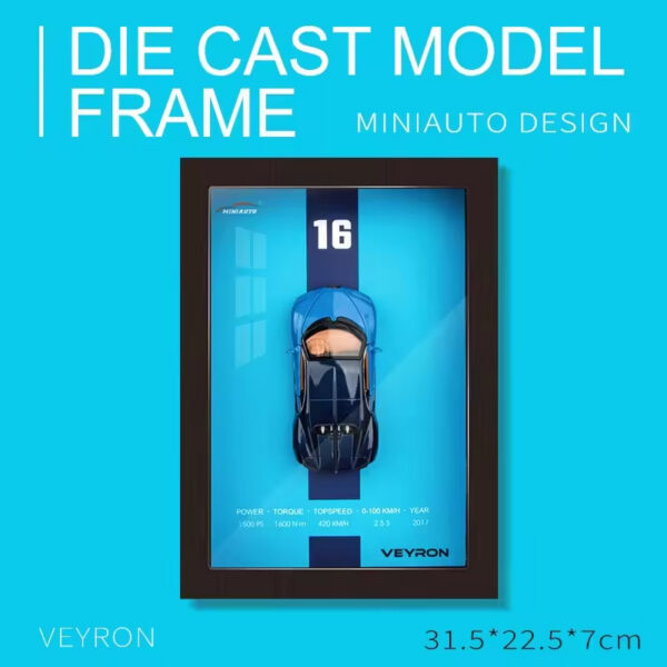 17458912075523.jpg 1: 32 Car 3D Stereo Wall Painting Box Model Ornaments Collection Gift Home Decoration Simulation Photo Frame