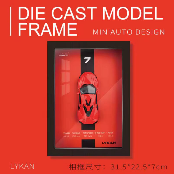 17458912079685.jpg 1: 32 Car 3D Stereo Wall Painting Box Model Ornaments Collection Gift Home Decoration Simulation Photo Frame