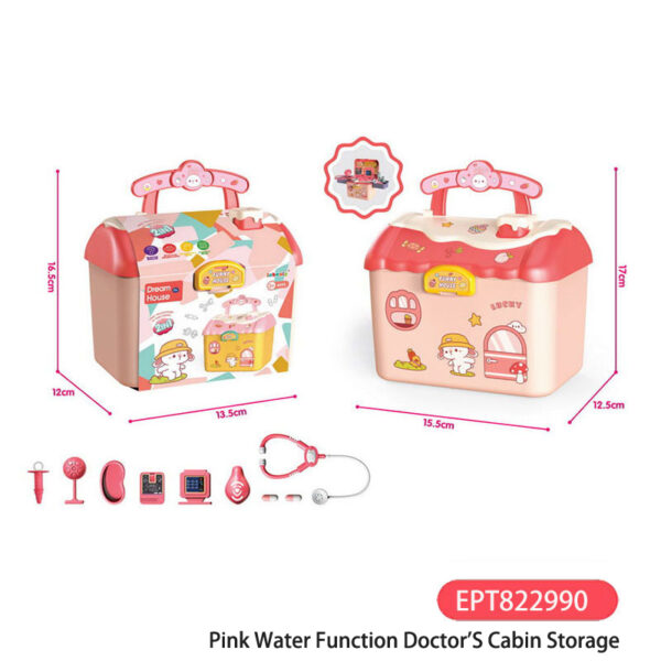 17458982864083-600x600-1.jpg Blue Function Doctor Cabin Storage Toy Girl Doctor Toys Girls Cheap Set Kids Doctor Pretend Play Kits for Girls