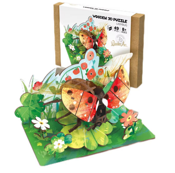 17471063934502-3.jpg 3D Wooden Insect Puzzle Wooden Butterfly Bee Models Animal DIY Gift Wooden Preschool 3D Puzzles for Kids