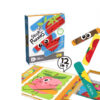 Baby Matching Paper Shape Stick Puzzle Toys Kids Educational 36PCS DIY Cartoon Animal Jigsaw Toys