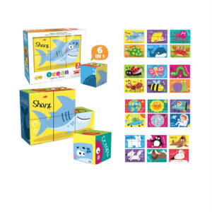 New Arrival 6 in 1 6pcs Puzzle Set for Kids of Various Themes Ocean Insect Universe Arctic Jigsaw Block Set