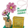 17472777397605.jpg 3D Wooden Jigsaw Puzzle Flowers Wood Craft Model Kits Eternal Flowers Red Rose for Women Mom Educational Toys for Kids