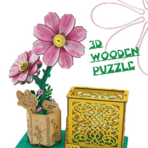 17472777397605-300x300-1.jpg 3D Wooden Jigsaw Puzzle Flowers Wood Craft Model Kits Eternal Flowers Red Rose for Women Mom Educational Toys for Kids