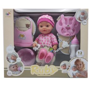 17473589642292-300x300-1.jpg 12 Inch Baby Dolls Toys Kit With Dress Up Accessories English 12 Sounds