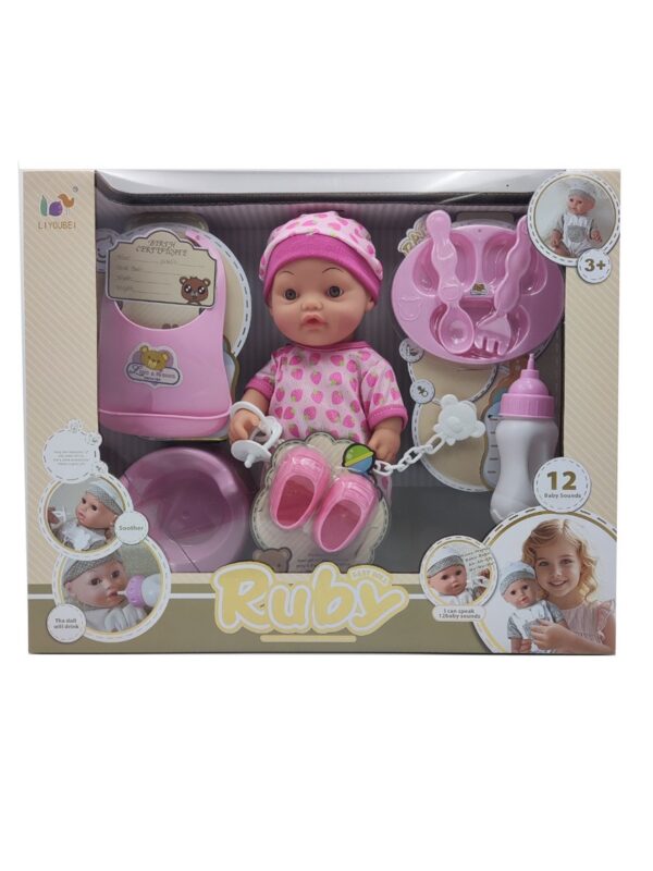 17473589642292.jpg 12 Inch Baby Dolls Toys Kit With Dress Up Accessories English 12 Sounds
