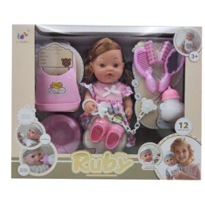 17473589643953-300x300-1.jpg 12 Inch Baby Dolls Toys Kit With Dress Up Accessories English 12 Sounds