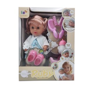 17473589710291-300x300-1.jpg OEM ODM 12 Inch Dress Up Baby Doll Toy Kit With 4 Sounds