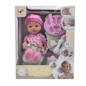 17473589716243-300x300-1.jpg OEM ODM 12 Inch Dress Up Baby Doll Toy Kit With 4 Sounds