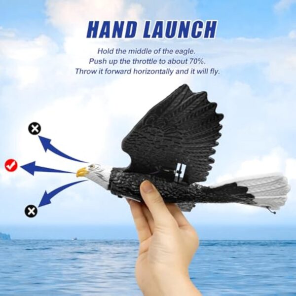 17473596042474.jpg 2.4G Eagle 2 CH Remote Control Foam Glider Flying Toy for Kids Beginners RC Airplane Plane Glider by HAWKS WORK