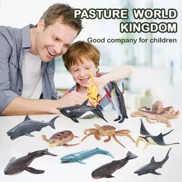 17479662729403.jpg 36Pcs Plastic Ocean Animals Sea Creatures Small Animal Figures Assorted Mini Plastic Animal Figurines Toy