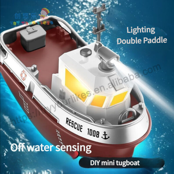 17483966921204.jpg 2.4g 1:32 Four Function Remote Control Submarine Mini Rc Toy Boat Ship Water Toys