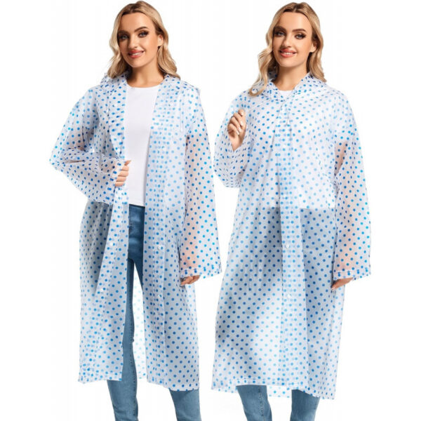 2PCS Rain Ponchos for Adults