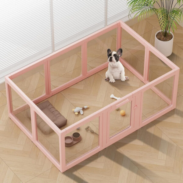 1d0170944d13b37bc35138dafd12ae12fa55e8b650261bf27543aee3fccd3896.jpg Clear Acrylic Dog Playpen Indoor