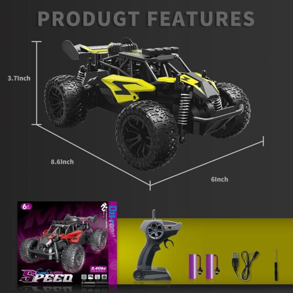 22-7-600x600-1.jpg Professional 24G High Speed Off Road 1:18 Scale Four Wheel Climber Light Radio Remote Control 1:18 Off Road RC Car