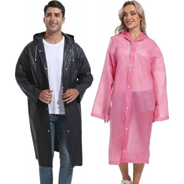 2PCS Rain Ponchos for Adults