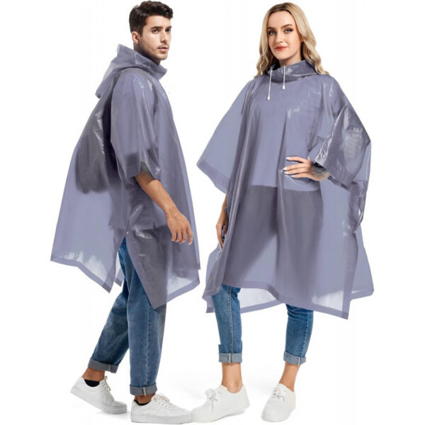2 Pack Rain Ponchos for Adults Reusable