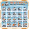 3-4.jpg 21 In-1 Solar Robot Building STEM Toy Educational Toy Battery Solar Powered STEM Building Toy Set with 210 Pieces