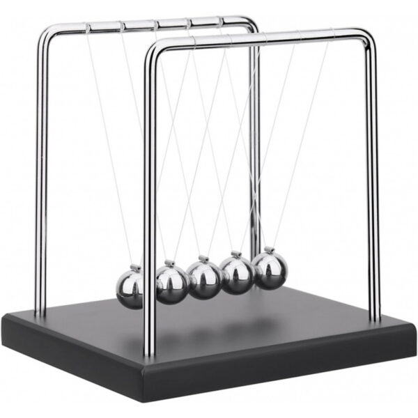 5 Large Beads Newton's Cradle Balance Balls Desk Toys