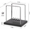 5 Large Beads Newton's Cradle Balance Balls Desk Toys