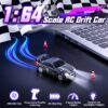 33-4-100x100-1.jpg 1/64 Scale 4WD High Speed LED Lights 2.4GHz Proportional 2-Speed Stunt Adults Kids Remote Control Mini Drift RC Car