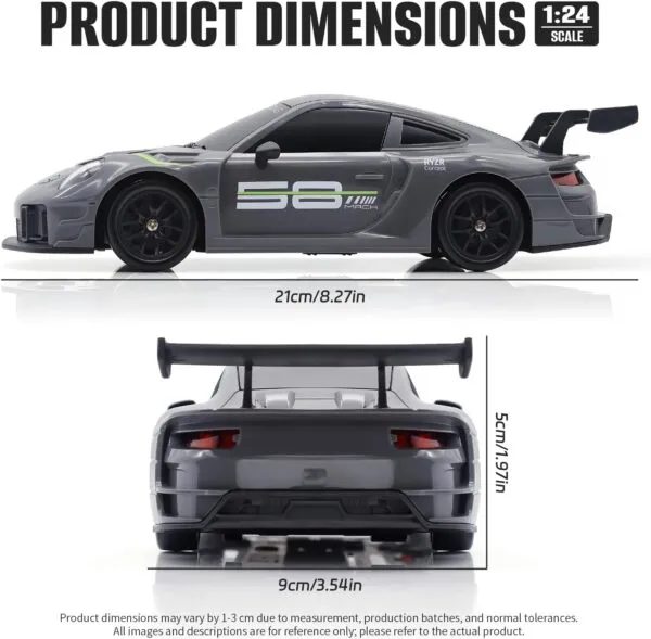 33-4-600x589-1.webp 1 24 Scale 4WD 2 4GHz High Speed 20KMH LED Linkage Light Set Indoor Mini Electric Racing Full Remote Control Drift RC Car