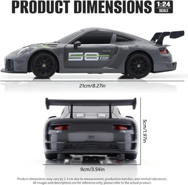 33-4.webp 1 24 Scale 4WD 2 4GHz High Speed 20KMH LED Linkage Light Set Indoor Mini Electric Racing Full Remote Control Drift RC Car
