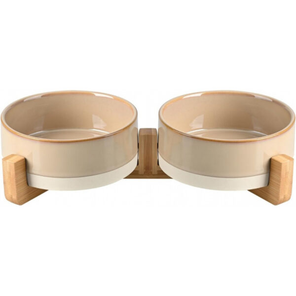 Ceramic Dog and Cat Bowl
