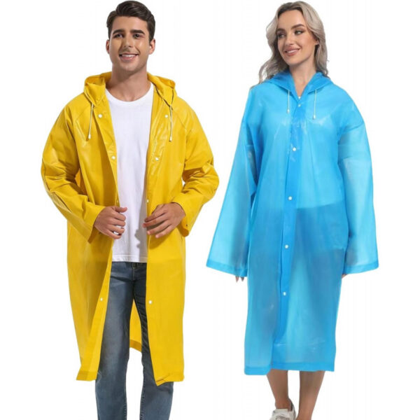 2PCS Rain Ponchos for Adults