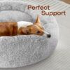 3ae76e143826aae65bda6acfd5809ba58a539b31916648d2d396e3a8dc635fc0.jpg Small Dog Bed, Calming Soft Anti-Anxiety Donut Cat Bed