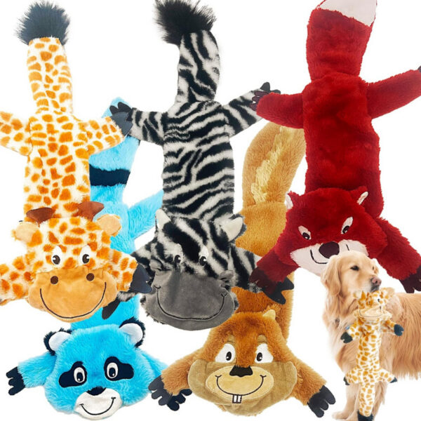 5 Pack Stuffingless Dog Crinkle Paper Toys Dog Toy with Durable Liner No Stuffing Dog Toy