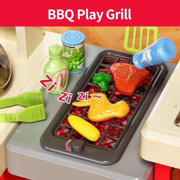 44-1.jpg 82CM Simulation Tableware Family Cooking Water Spray Steam Lights Sound Sink Pretend Toddler Kitchen Toy
