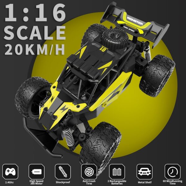 44-7.jpg Professional 24G High Speed Off Road 1:18 Scale Four Wheel Climber Light Radio Remote Control 1:18 Off Road RC Car