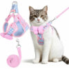 48599406fda53f38cd2ed7dc8ae05c7d735c13a30d147c5703da16ae36e7be96.jpg Cat Harness and Leash Set for Walking Escape Proof