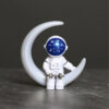 Blue White Astronaut Statues Set of 4