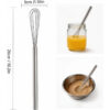 2Pcs 10in Mini Whisk 304 Stainless Steel Small