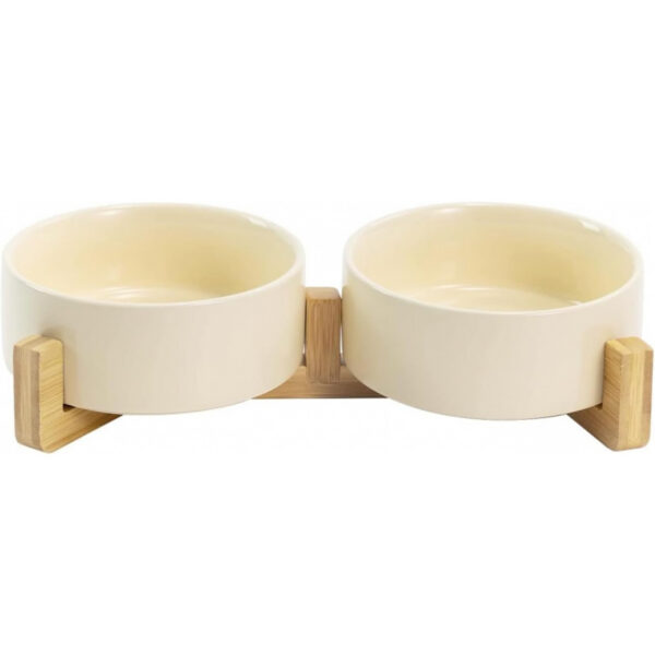 Ceramic Dog and Cat Bowl