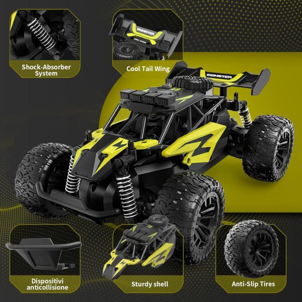 55-7-600x600-1.jpg Professional 24G High Speed Off Road 1:18 Scale Four Wheel Climber Light Radio Remote Control 1:18 Off Road RC Car